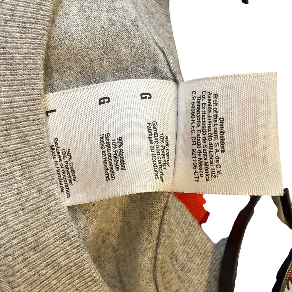 True Religion World Tour Orange and Tan Raglan Tee XXL